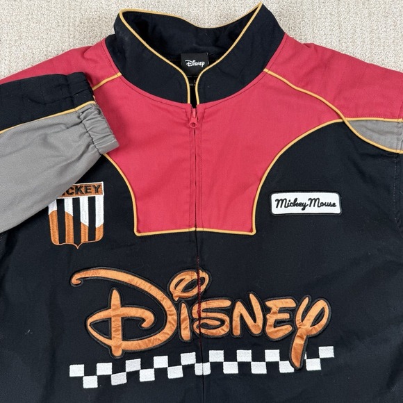 Disney BoxLunch Men's Large Mickey Mouse Motor Club Embroidered Racing Jacket